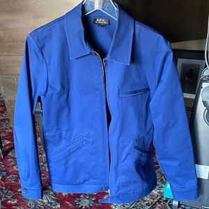 A.P.C. Men’s c small Cobalt Blue jacket